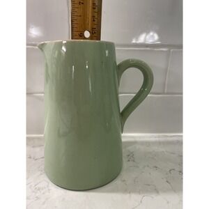 Vintage Lovatts Pottery Jug Denby Mint Green Stoneware 1 Pint Pitcher England